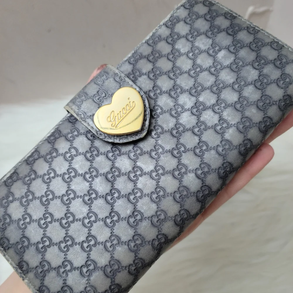 100% Authentic Gucci GG heart long wallet - Picture 10 of 16